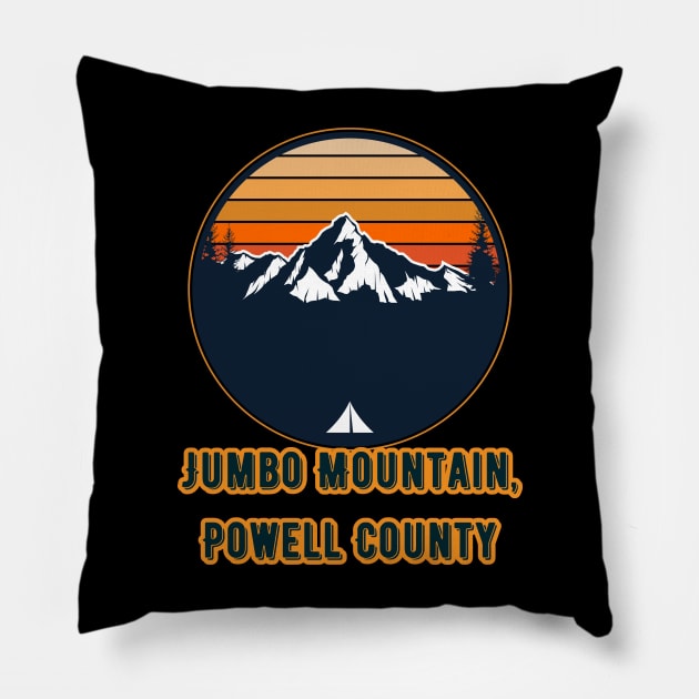 Jumbo Mountain, Powell County Pillow by Canada Cities