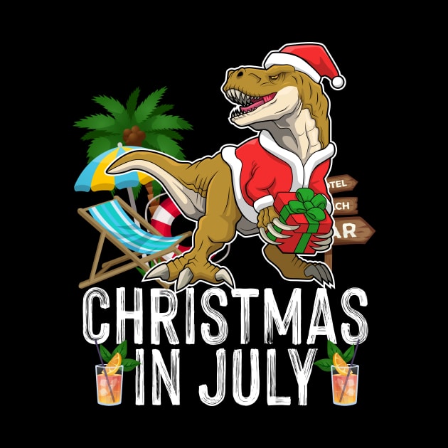 Kids Christmas In July Boys Toddler T Rex Dinosaur by peskyrubeus