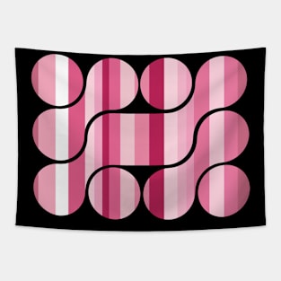 Hot Pink Stripes Tapestry