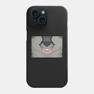 Grey Fox Face Phone Case