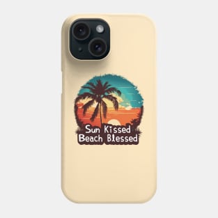 Summer Tropical Vibes: Sun, Beach, Palm Trees Phone Case