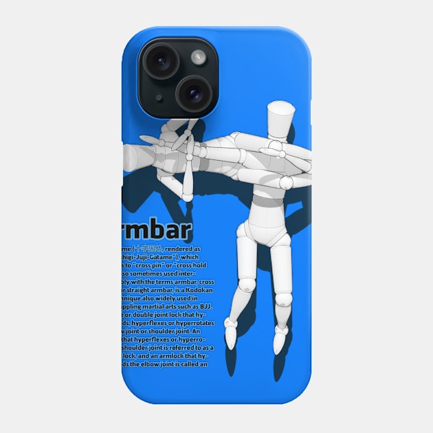 Armbar definition Phone Case by huwagpobjj