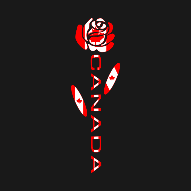 Canada Rose Flag by AuntieShoe