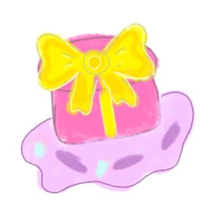 Pink gift box holiday watercolor T-Shirt