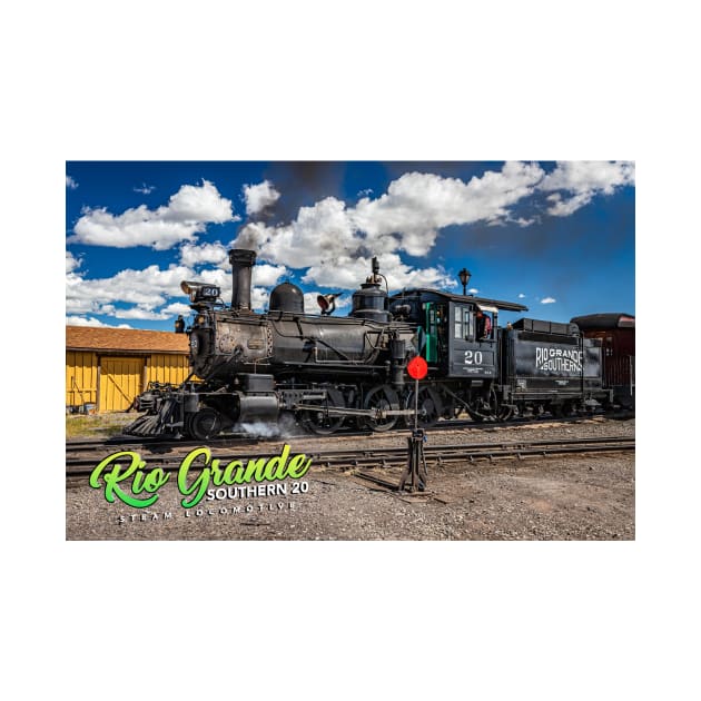 Rio Grande Southern 20 Steam Locomotive at Antonito Colorado by Gestalt Imagery