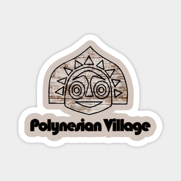 Polynesian Tiki Pocket Logo Magnet by Jbags