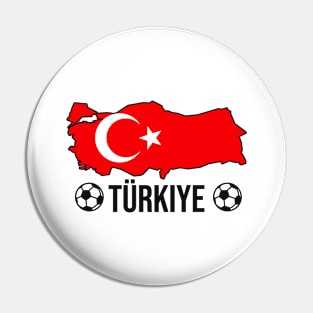 Turkey Soccer Country Fan Turkish Pin