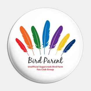 Bird Parent - black type Pin