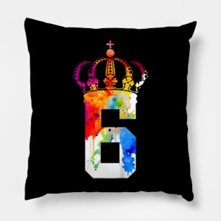 Kids Queen 6 Years King 6Th Birthday Pillow