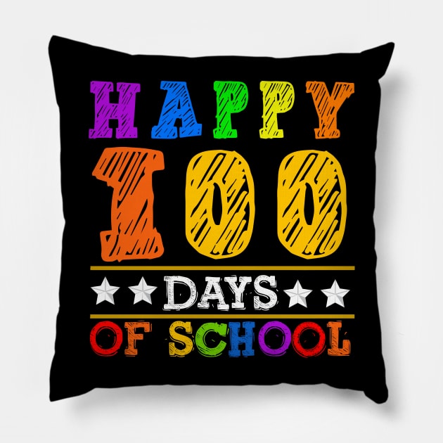 Happy 100 days of school Pillow by rohanbhuyan