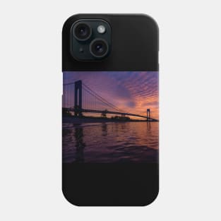 Verrazzano Bridge at sunrise Phone Case