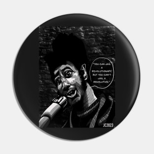 Fred Hampton “Can’t Jail A Revolution” portrait (digital) Pin