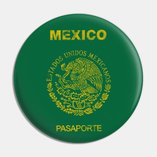 Mexico Passport / Vintage-Style Design Pin