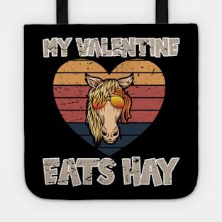 Anti Valentines Day My Valentine Eats Hay Tote