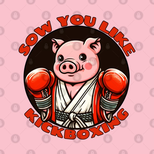 Kickboxing pig by Japanese Fever