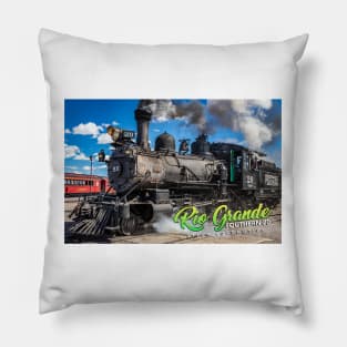 Rio Grande Southern 20 Steam Locomotive at Antonito Colorado Pillow