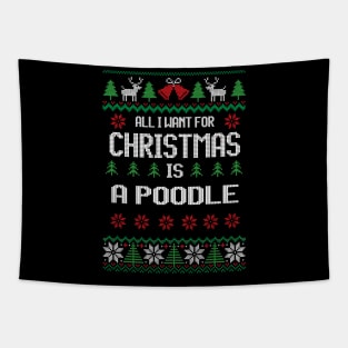 cute Poodle Tapestry