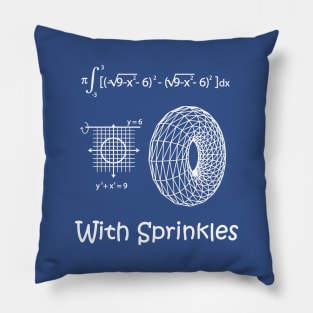 Calculus doughnut with sprinkles Pillow