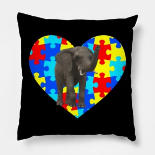 autism day Elephant Pillow