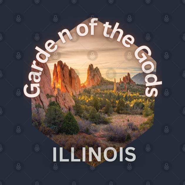 Garden of the gods, Illinois by TeeText