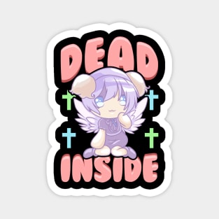 Cute Pastel Goth Dead Inside Kawaii Anime Girl Magnet