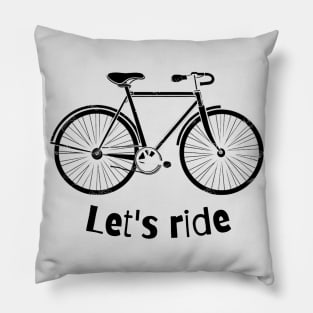 Let's ride bicycle Pillow