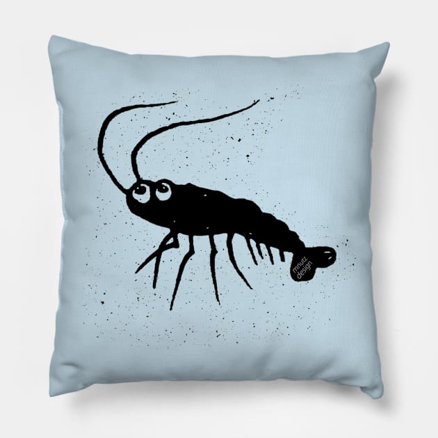 Funny Shrimp Pillow by mnutz