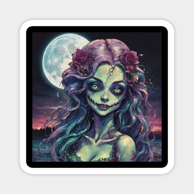 Zombie art design illustration Magnet by nonagobich