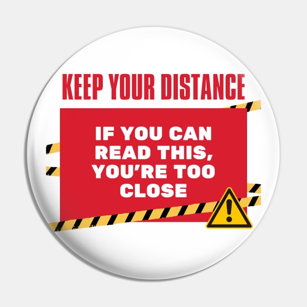 Funny Human Warning Label | Keep Your Distance | Humorous Sayings | Social Warnings Pin by mschubbybunny