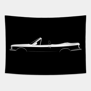 BMW M3 Cabrio (E30) Silhouette Tapestry