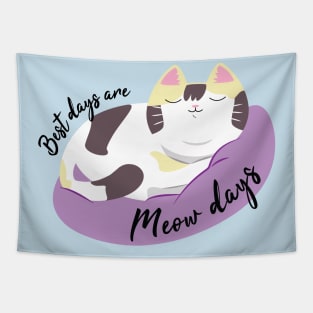 Best days are meow days Tapestry