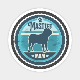 Mastiff Mom - Distressed Dogue de Bordeaux Silhouette Design Magnet