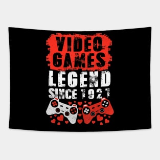 Gaming 1921 Birthday Video Games Birthday Gamer Tapestry