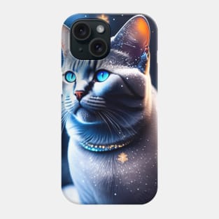 Glimmery British Shorthair Kitten Phone Case