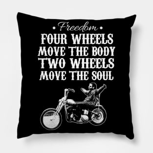 Two Wheels Move The Soul Bike Lover Gift Pillow