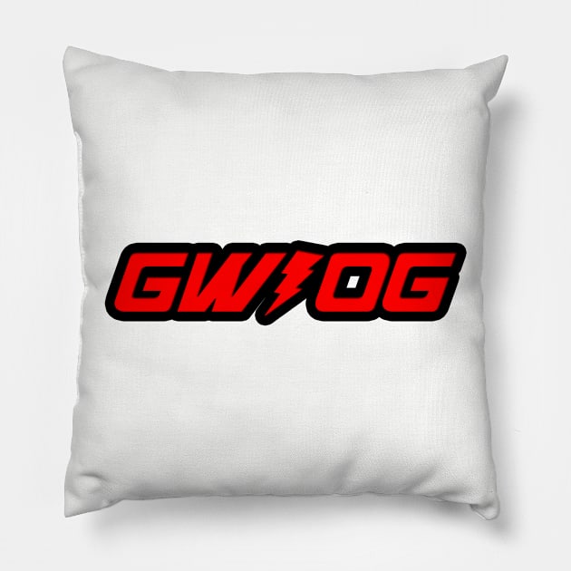 Good Without God Tee (Red Lettering) Pillow by secularbynature