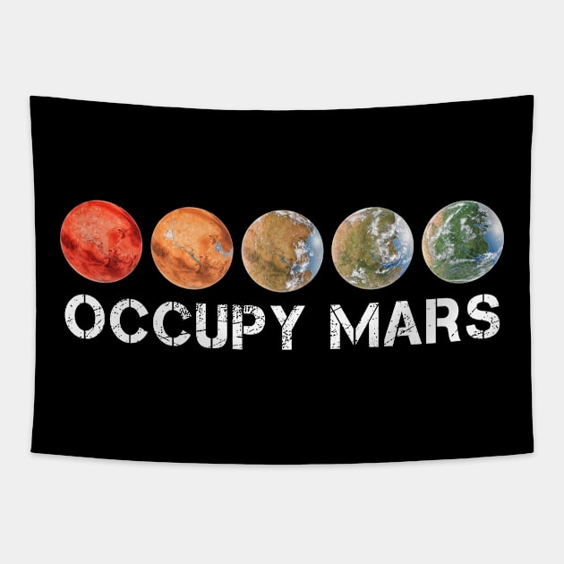 Occupy Mars Terraforming Tapestry by Mila46