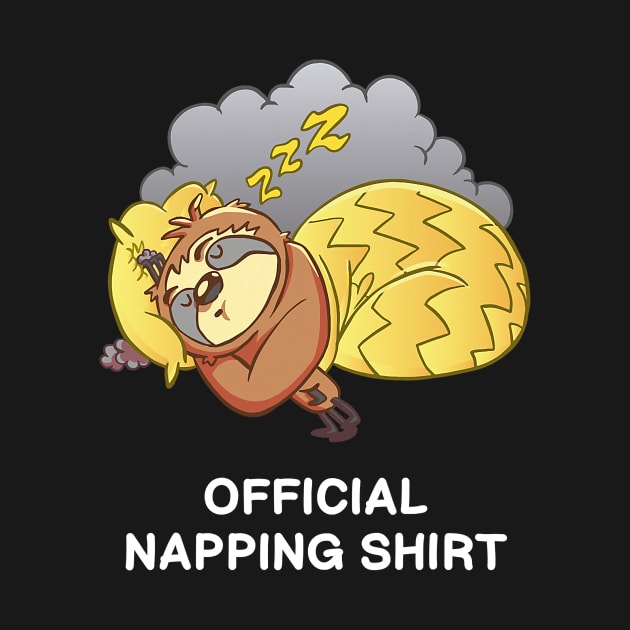 Sloth Cloud Bed Pyjamas Nightdress Official Napping by sabrinasimoss