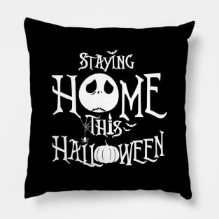 Funny Spooky Stay Home On Halloween Meme Pillow