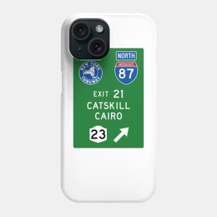 New York Thruway Northbound Exit 21: Catskill Cairo Route 23 Phone Case