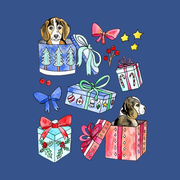 Beagles, Boxes & Bows by tangerinetane