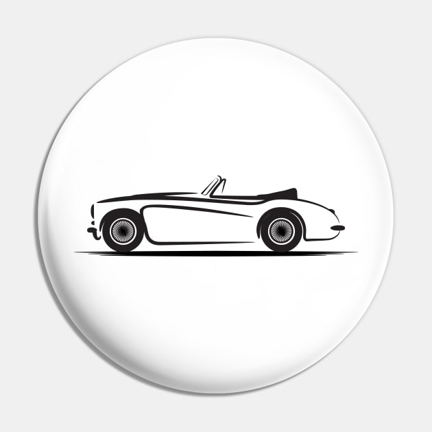 Austin Healey 3000 MK II Black Pin by PauHanaDesign