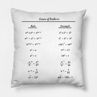 Formula Of Indices Pillow