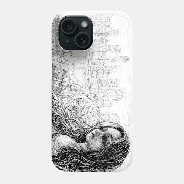 View at The City Phone Case by Faded Iris