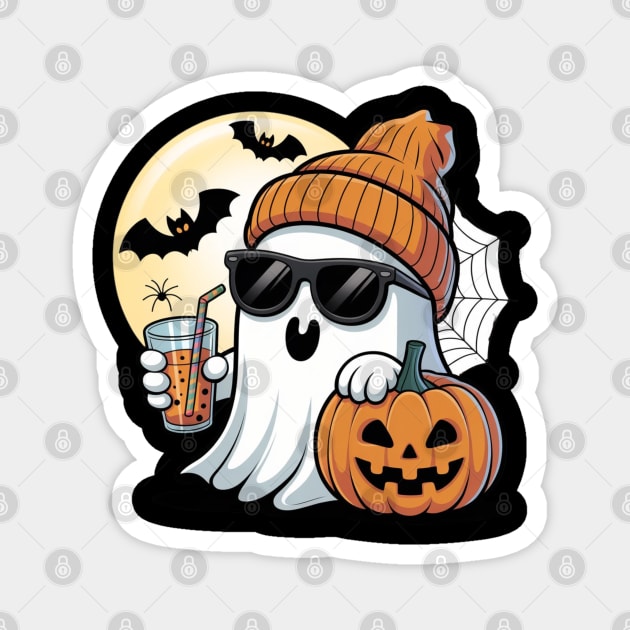 Halloween-Vibes Magnet by Creatifly Graphic Tees