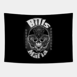 Bills Mafia (Black & White Version) Tapestry