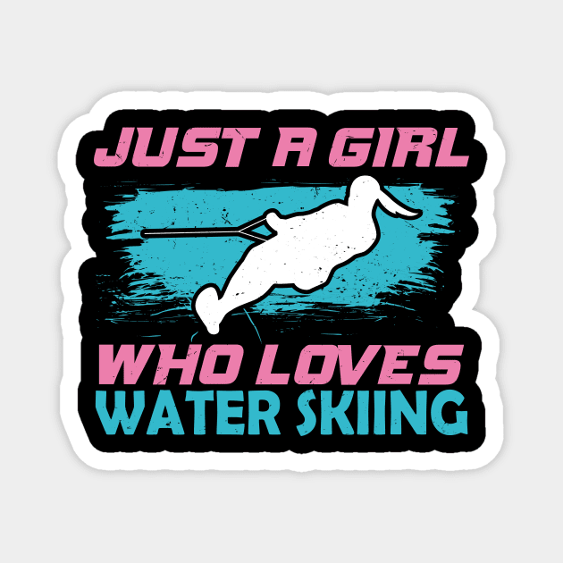 Water Ski Skiing Girl Gift Magnet by Dolde08