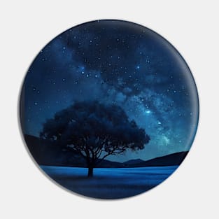 Starry night sky Pin