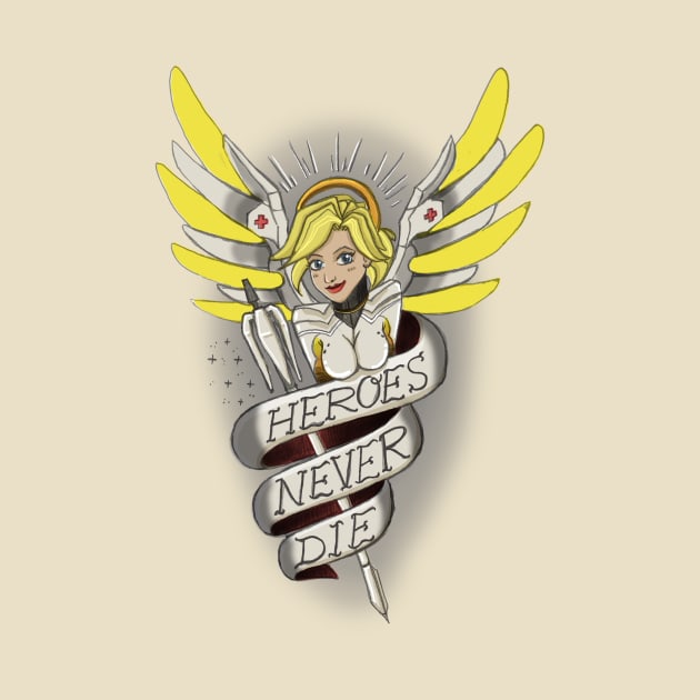 Old School Tattoo Mercy by AlexRoivas