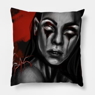 demon with spider Pillow